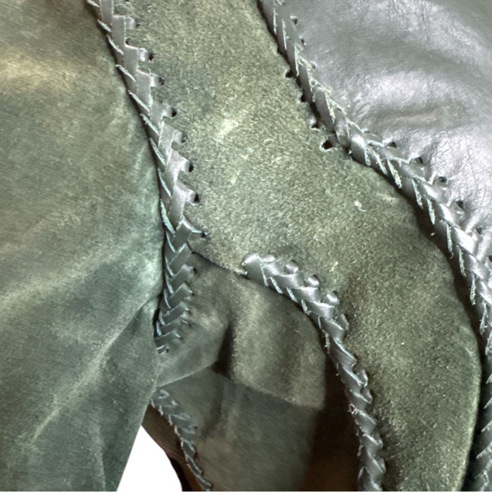 Vintage Green Leather Jacket - image 6